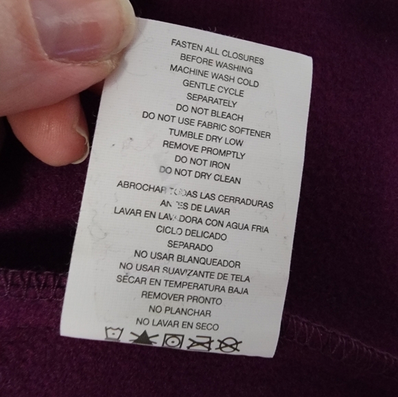 Free Tech women's purple jacket/ raincoat/windbreaker size Medium lightweight. - Picture 10 of 10